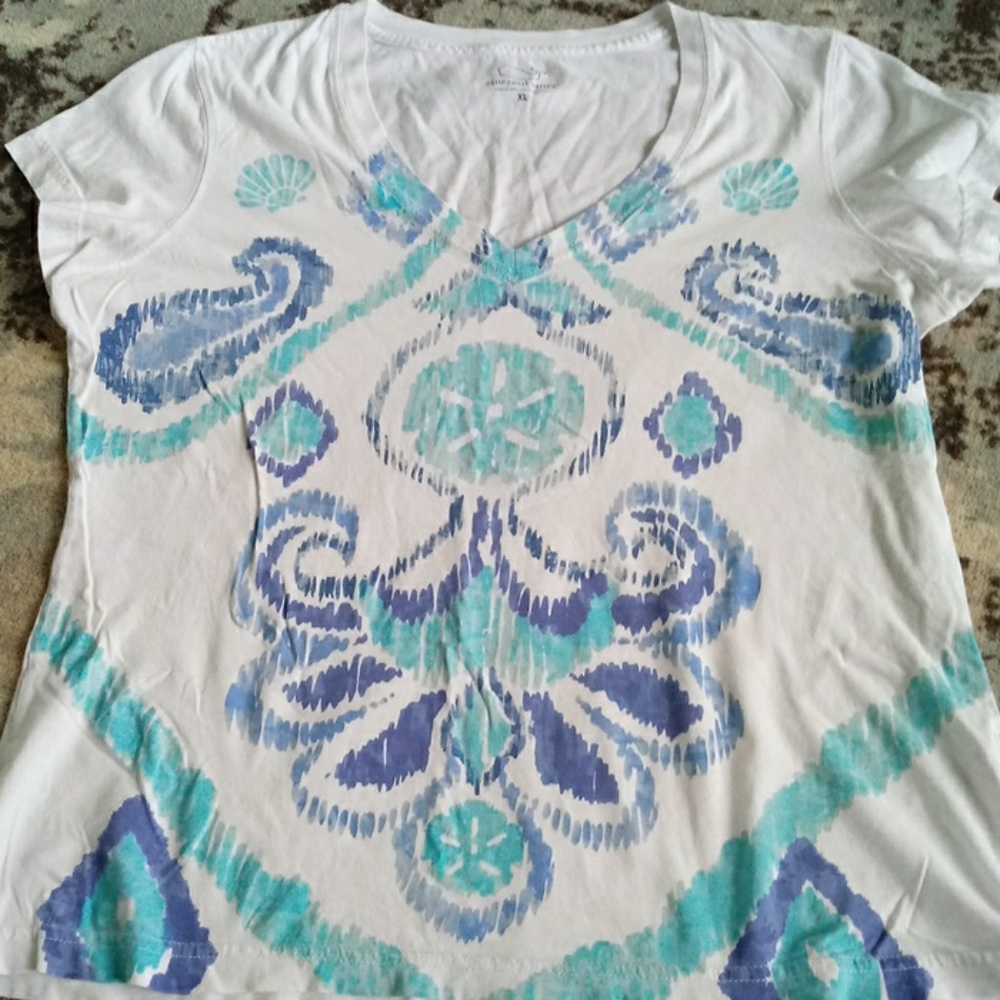 Vineyard Vines Sand Dollar Tie dye T